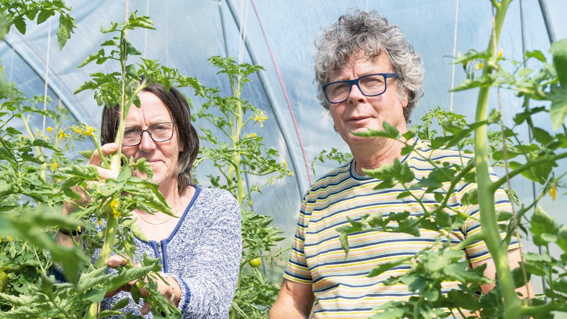 Groendoeners Piet en Liesbeth